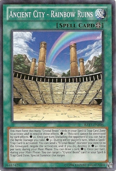 Ancient City - Rainbow Ruins [BATT-EN006] Starfoil Rare | Odin's Place