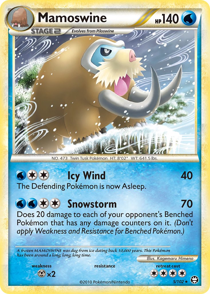 Mamoswine (5/102) (Theme Deck Exclusive) [HeartGold & SoulSilver: Triumphant] | Odin's Place