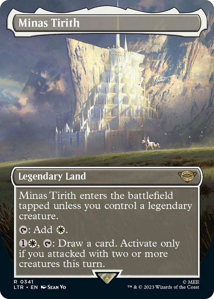 Minas Tirith (Borderless Alternate Art) (341) [The Lord of the Rings: Tales of Middle-Earth] | Odin's Place