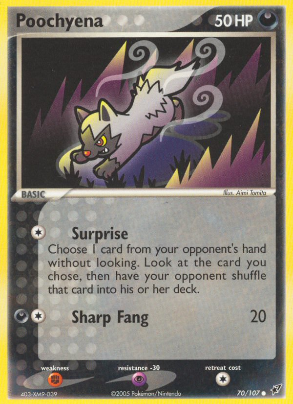 Poochyena (70/107) [EX: Deoxys] | Odin's Place