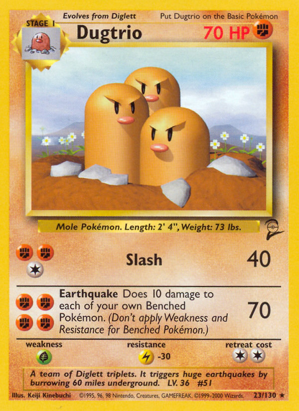 Dugtrio (23/130) [Base Set 2] | Odin's Place