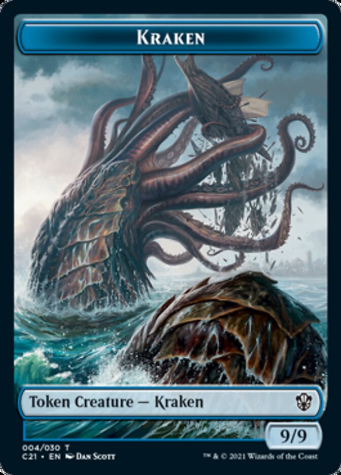 Wurm // Kraken Double-Sided Token [Commander 2021 Tokens] | Odin's Place