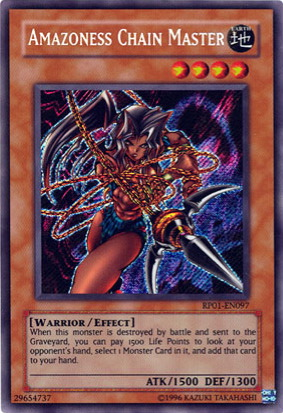 Amazoness Chain Master [RP01-EN097] Secret Rare | Odin's Place