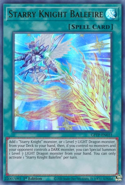 Starry Knight Balefire [GFTP-EN031] Ultra Rare | Odin's Place