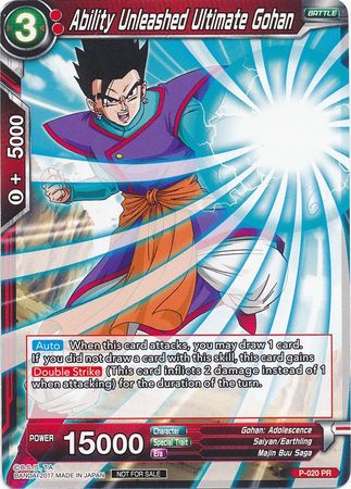 Ability Unleashed Ultimate Gohan (P-020) [Promotion Cards] | Odin's Place