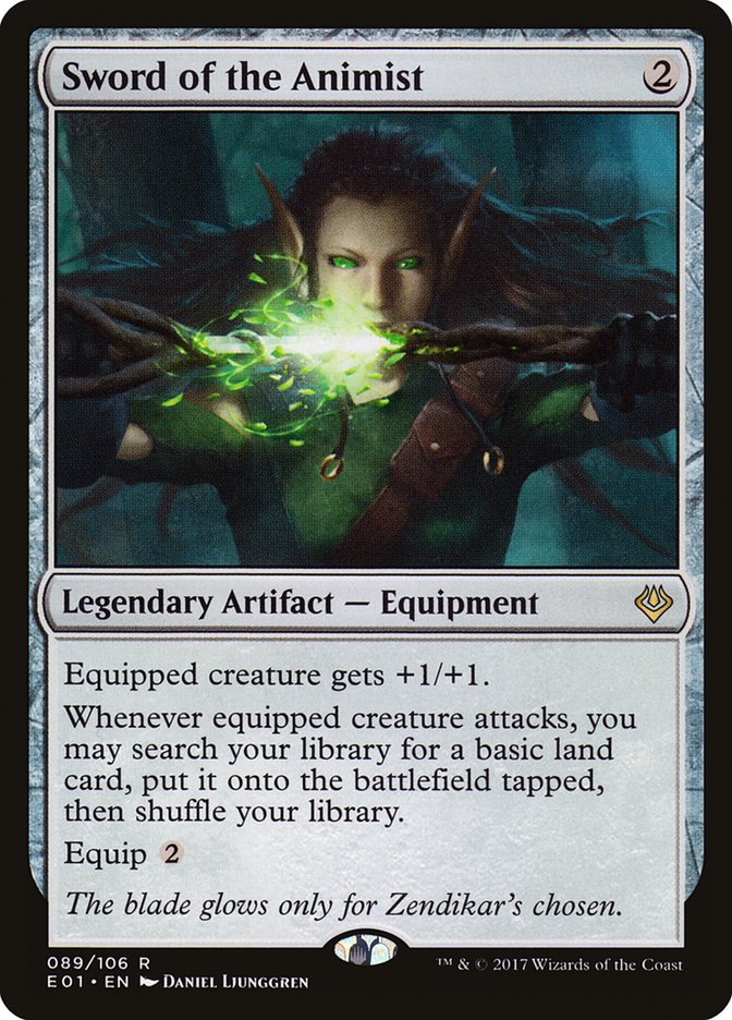 Sword of the Animist (89) [Archenemy: Nicol Bolas] | Odin's Place