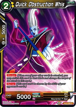 Quick Obstruction Whis (BT5-090) [Miraculous Revival] | Odin's Place