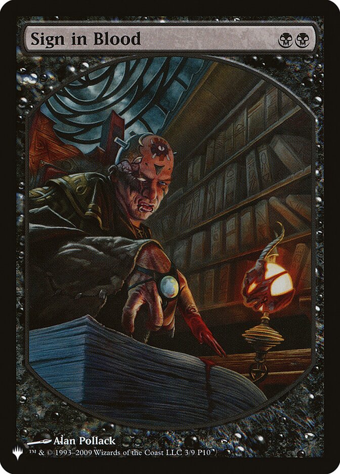Sign in Blood [The List] | Odin's Place