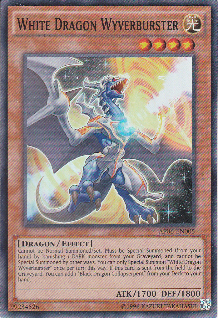 White Dragon Wyverburster [AP06-EN005] Super Rare | Odin's Place