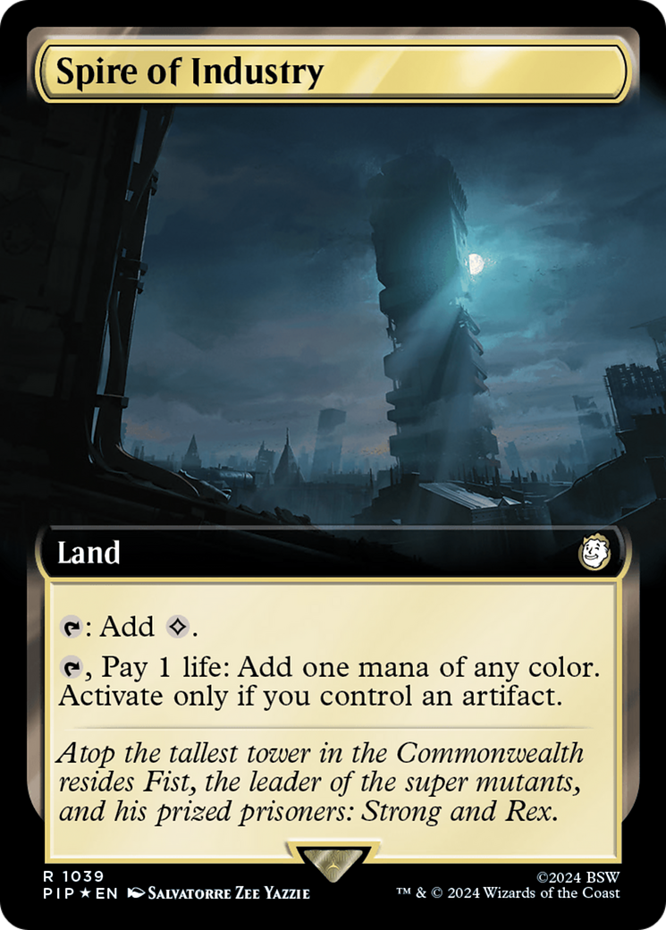 Spire of Industry (Extended Art) (Surge Foil) [Fallout] | Odin's Place