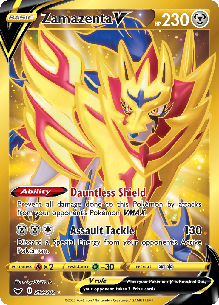 Zamazenta V (212/202) [Sword & Shield: Base Set] | Odin's Place