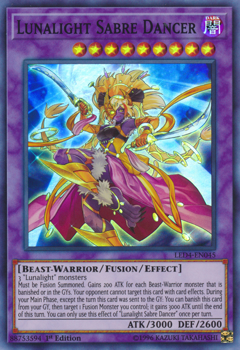 Lunalight Sabre Dancer [LED4-EN045] Super Rare | Odin's Place