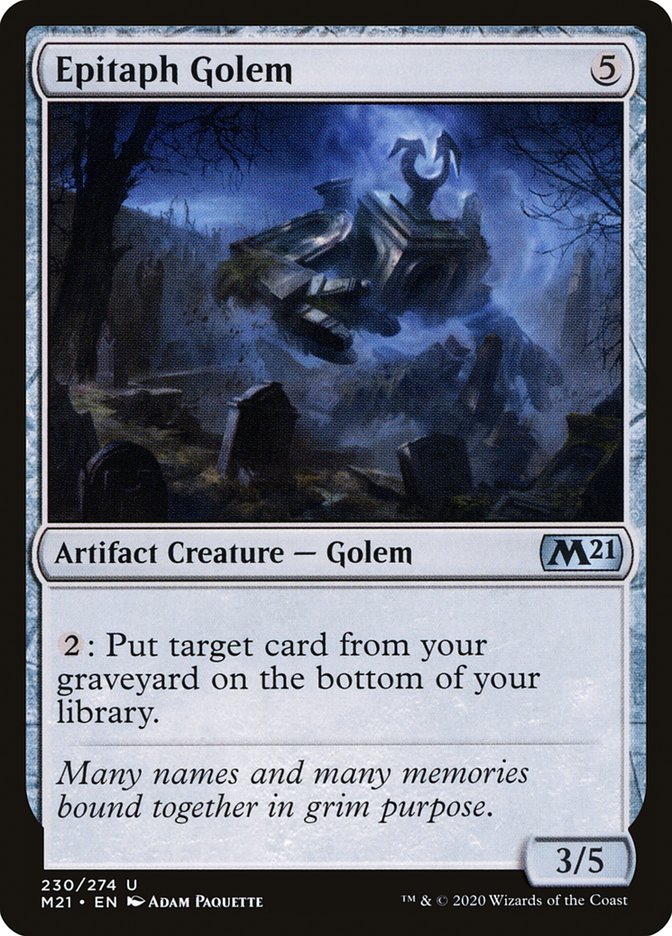 Epitaph Golem [Core Set 2021] | Odin's Place