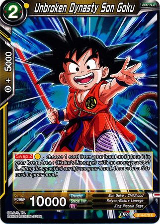 Unbroken Dynasty Son Goku (BT4-079) [Colossal Warfare] | Odin's Place