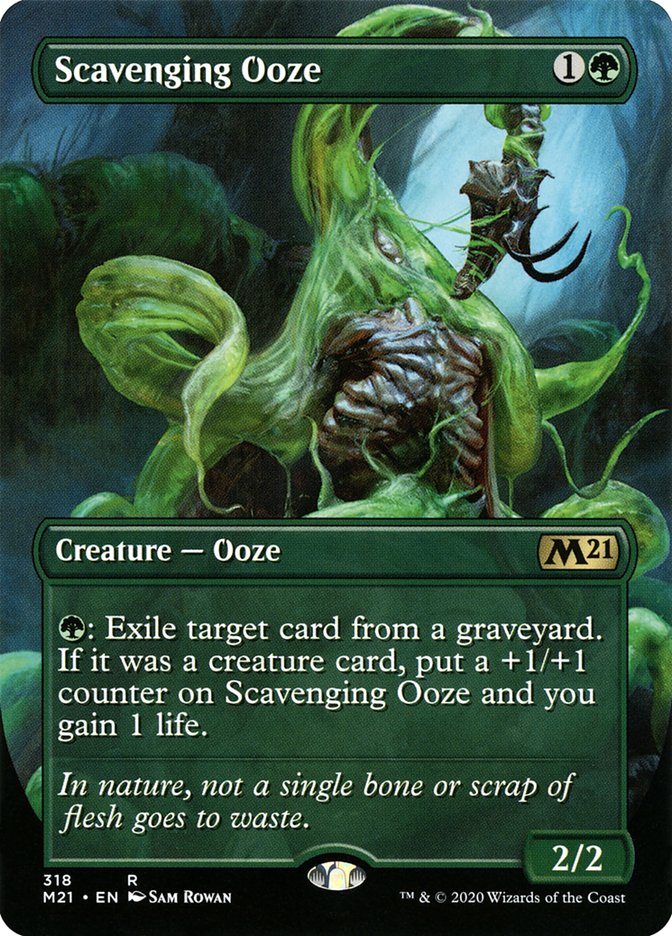 Scavenging Ooze (Borderless Alternate Art) [Core Set 2021] | Odin's Place