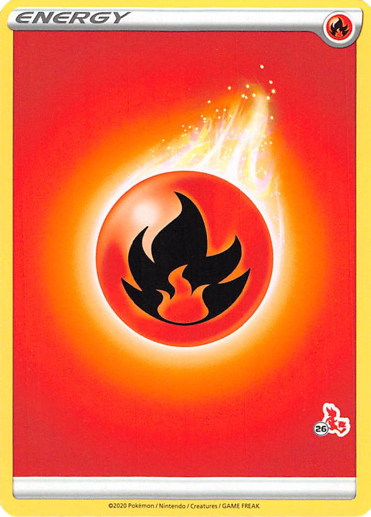 Fire Energy (Cinderace Stamp #26) [Battle Academy 2022] | Odin's Place