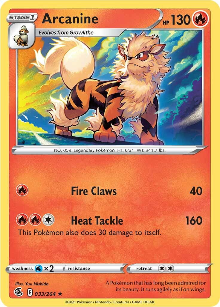 Arcanine (033/264) [Sword & Shield: Fusion Strike] | Odin's Place
