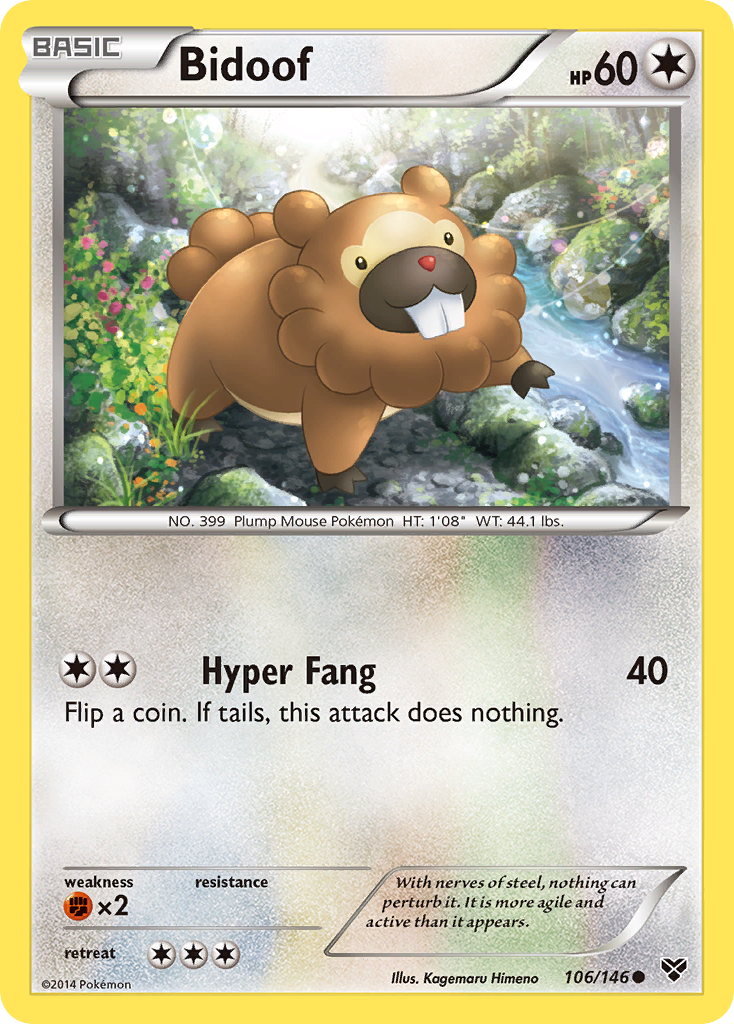 Bidoof (106/146) [XY: Base Set] | Odin's Place