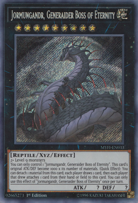 Jormungandr, Generaider Boss of Eternity [MYFI-EN033] Secret Rare | Odin's Place