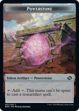 Scrap // Powerstone Double-Sided Token [The Brothers' War Commander Tokens] | Odin's Place