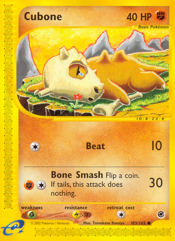Cubone (103/165) [Expedition: Base Set] | Odin's Place