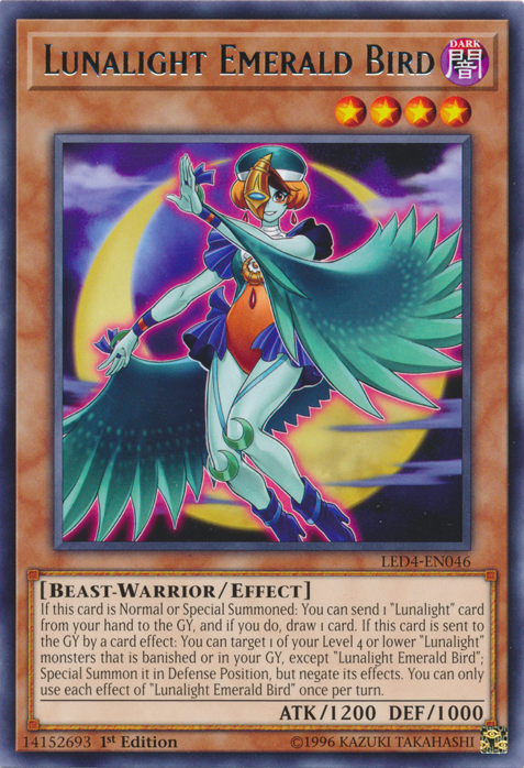 Lunalight Emerald Bird [LED4-EN046] Rare | Odin's Place