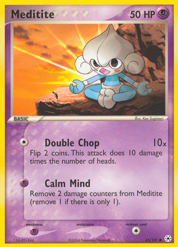 Meditite (65/101) [EX: Hidden Legends] | Odin's Place