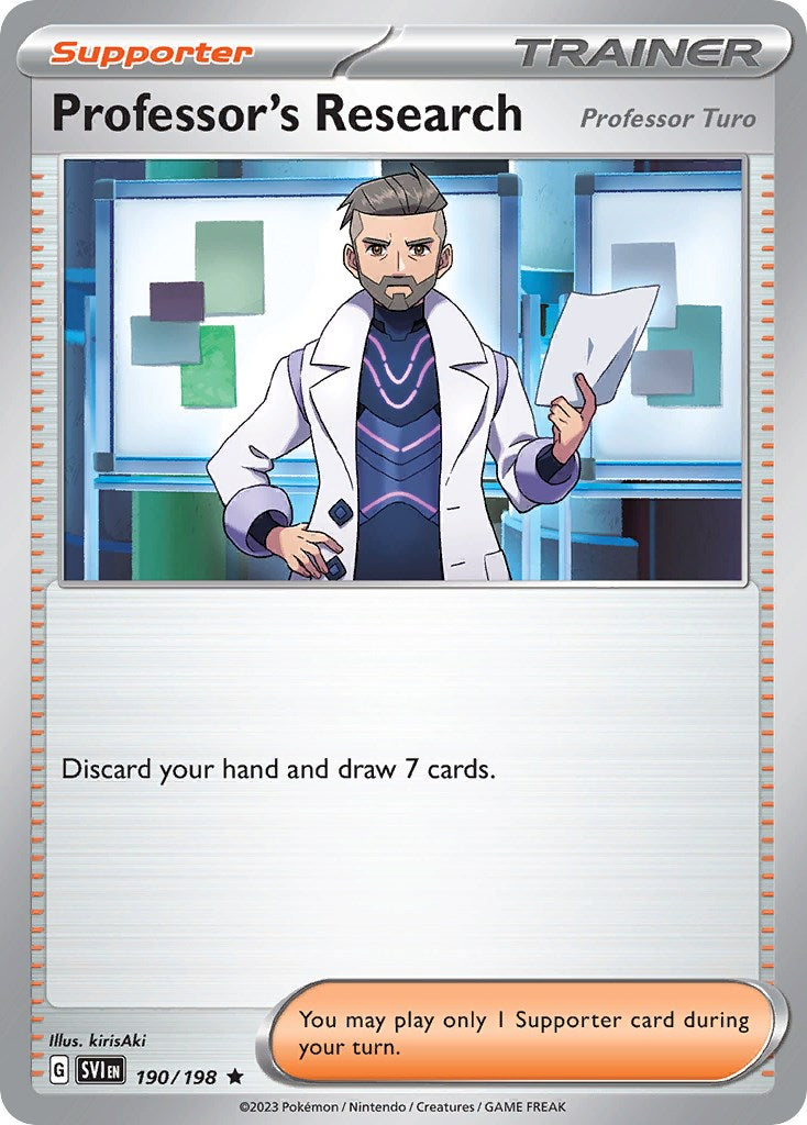 Professor's Research (190/198) (Theme Deck Exclusive) [Scarlet & Violet: Base Set] | Odin's Place
