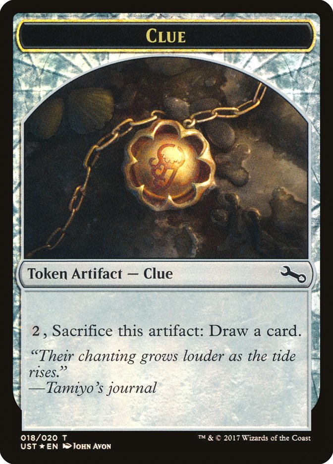 Clue // Clue Double-Sided Token (18) [Unstable Tokens] | Odin's Place