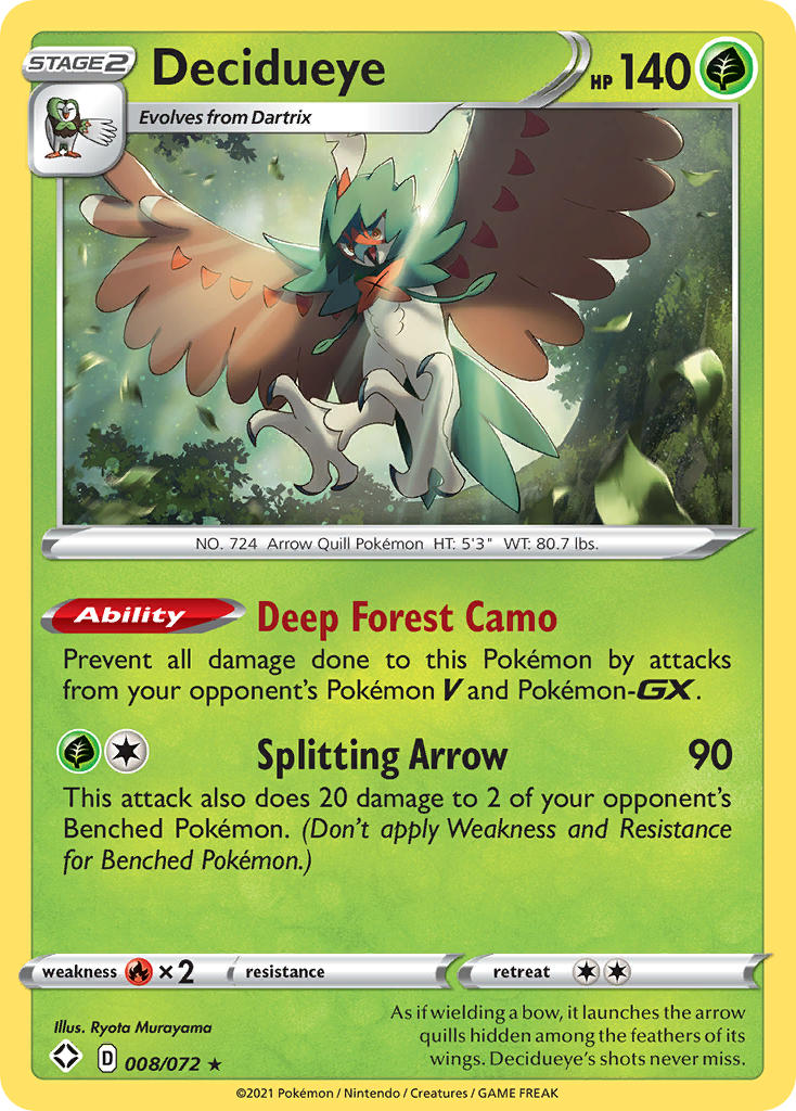 Decidueye (008/072) [Sword & Shield: Shining Fates] | Odin's Place
