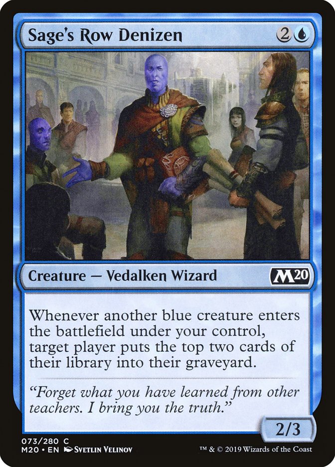 Sage's Row Denizen [Core Set 2020] | Odin's Place