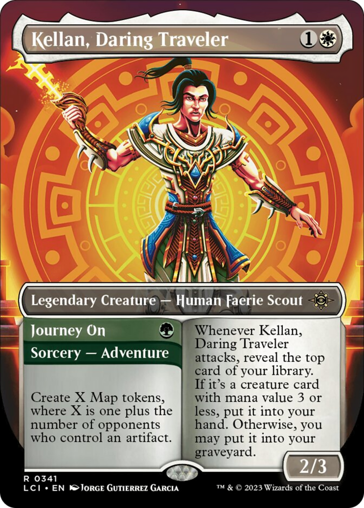 Kellan, Daring Traveler (Borderless) [The Lost Caverns of Ixalan] | Odin's Place