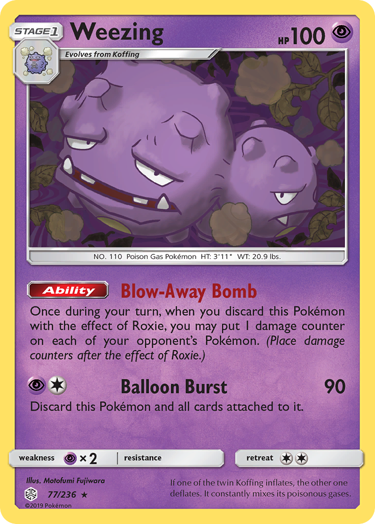 Weezing (77/236) [Sun & Moon: Cosmic Eclipse] | Odin's Place
