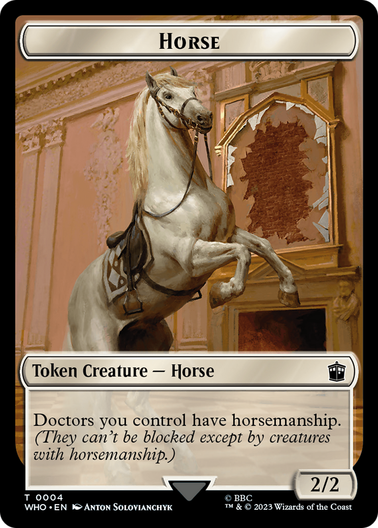 Horse // Treasure (0028) Double-Sided Token [Doctor Who Tokens] | Odin's Place