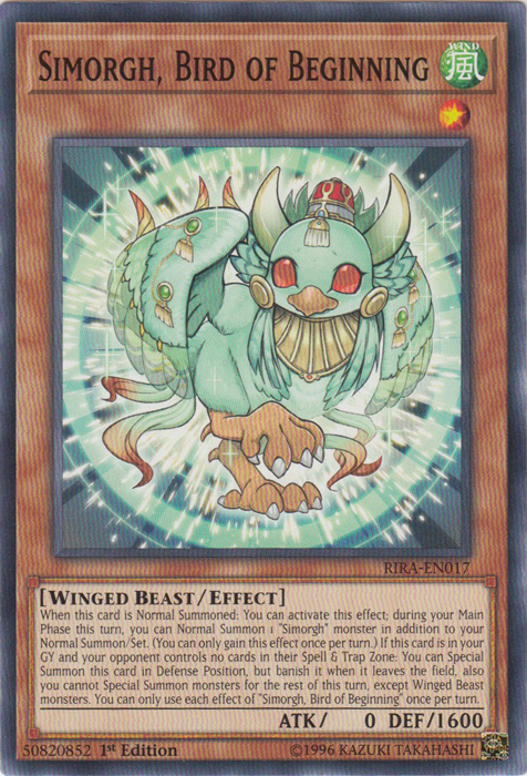 Simorgh, Bird of Beginning [RIRA-EN017] Common | Odin's Place