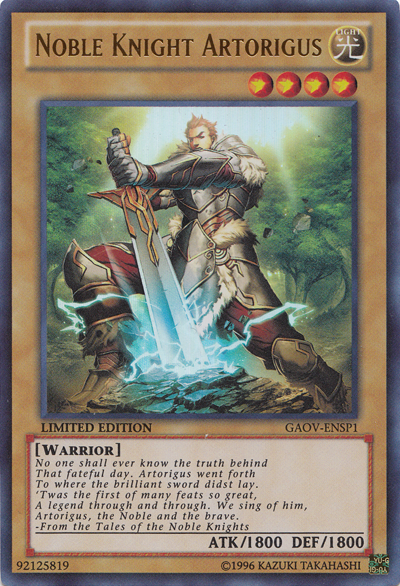 Noble Knight Artorigus (GAOV-ENSP1) [GAOV-ENSP1] Ultra Rare | Odin's Place