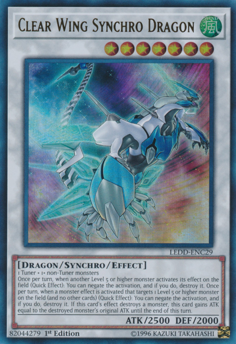 Clear Wing Synchro Dragon [LEDD-ENC29] Ultra Rare | Odin's Place