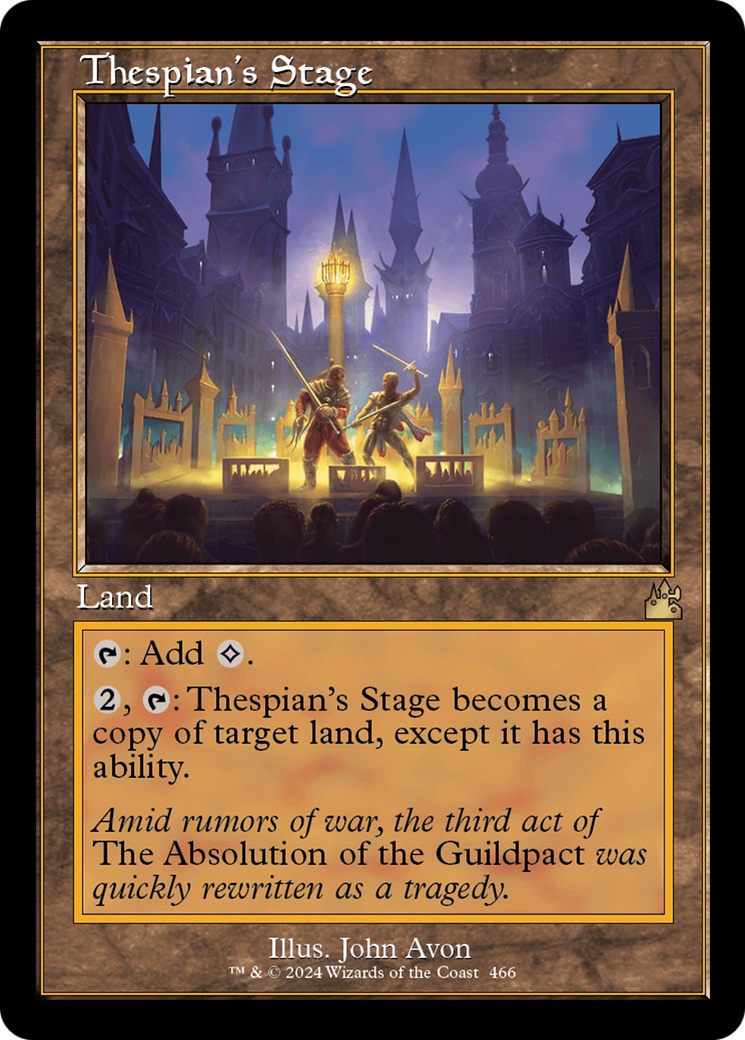 Thespian's Stage (Retro Frame) [Ravnica Remastered] | Odin's Place