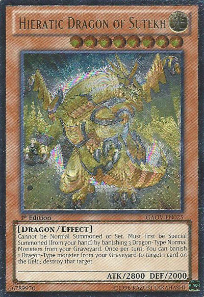 Hieratic Dragon of Sutekh [GAOV-EN025] Ultimate Rare | Odin's Place
