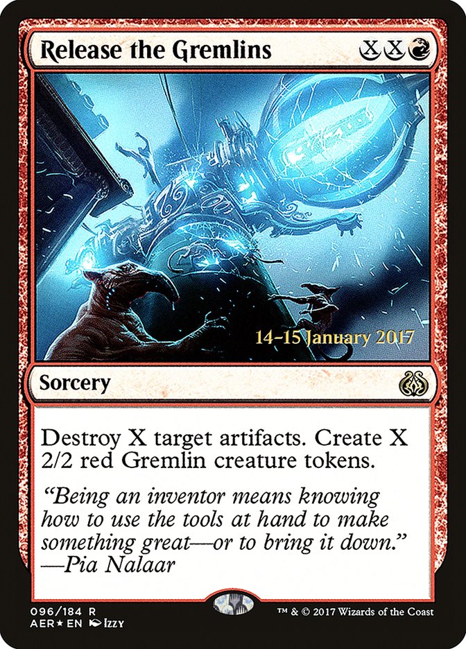 Release the Gremlins (96) [Aether Revolt Prerelease Promos] | Odin's Place