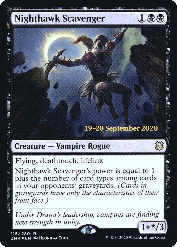 Nighthawk Scavenger [Zendikar Rising Prerelease Promos] | Odin's Place