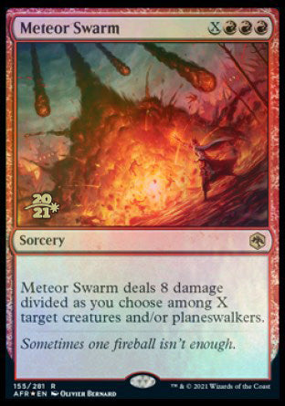 Meteor Swarm [Dungeons & Dragons: Adventures in the Forgotten Realms Prerelease Promos] | Odin's Place