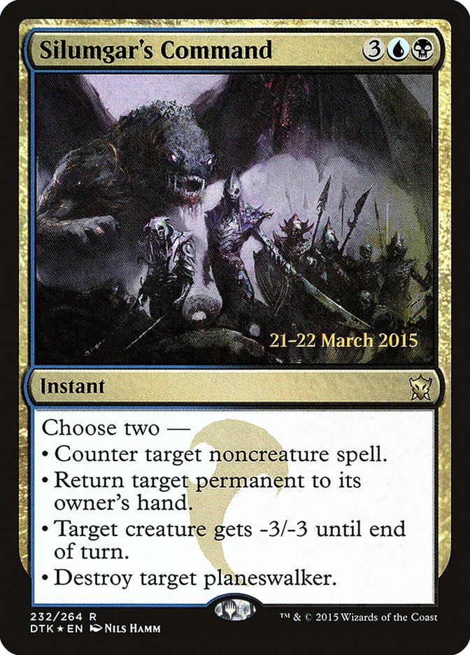 Silumgar's Command (232) [Dragons of Tarkir Prerelease Promos] | Odin's Place