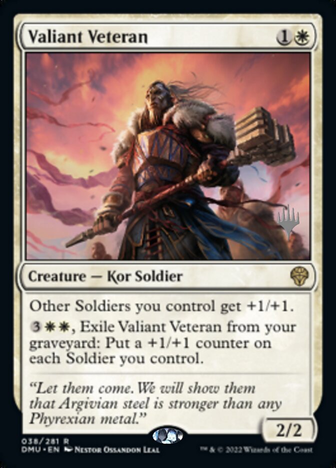 Valiant Veteran (Promo Pack) [Dominaria United Promos] | Odin's Place