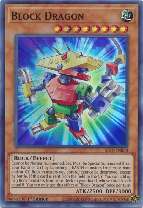 Block Dragon [SESL-EN038] Super Rare | Odin's Place