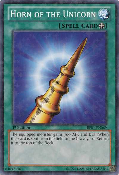 Horn of the Unicorn [BP01-EN069] Starfoil Rare | Odin's Place