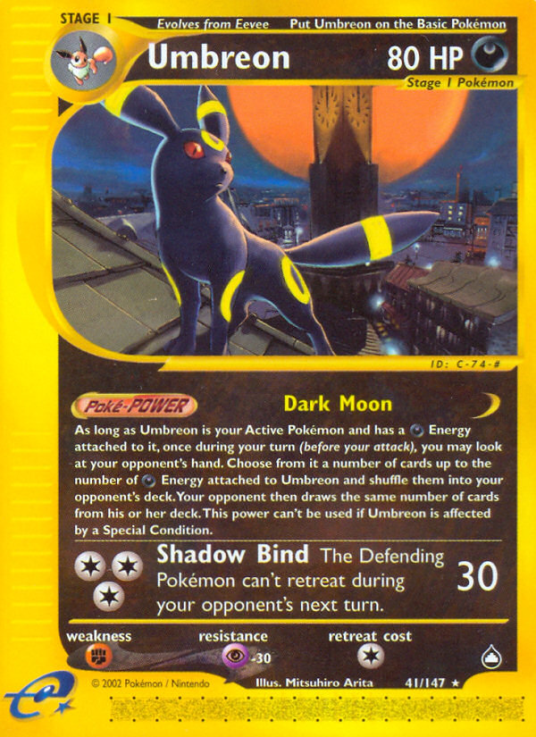 Umbreon (41/147) [Aquapolis] | Odin's Place