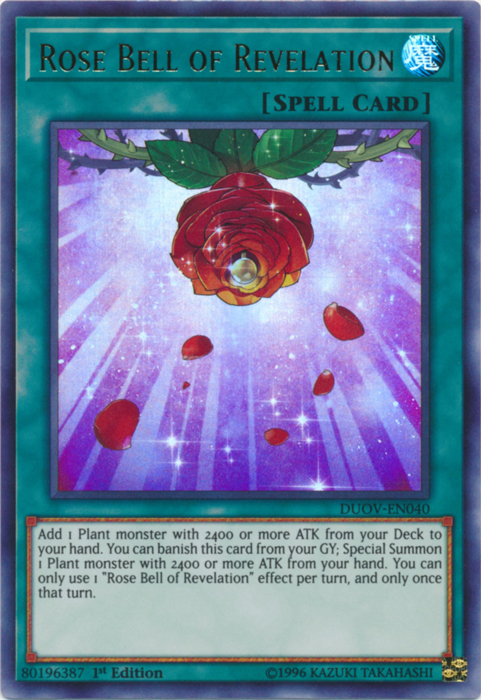 Rose Bell of Revelation [DUOV-EN040] Ultra Rare | Odin's Place