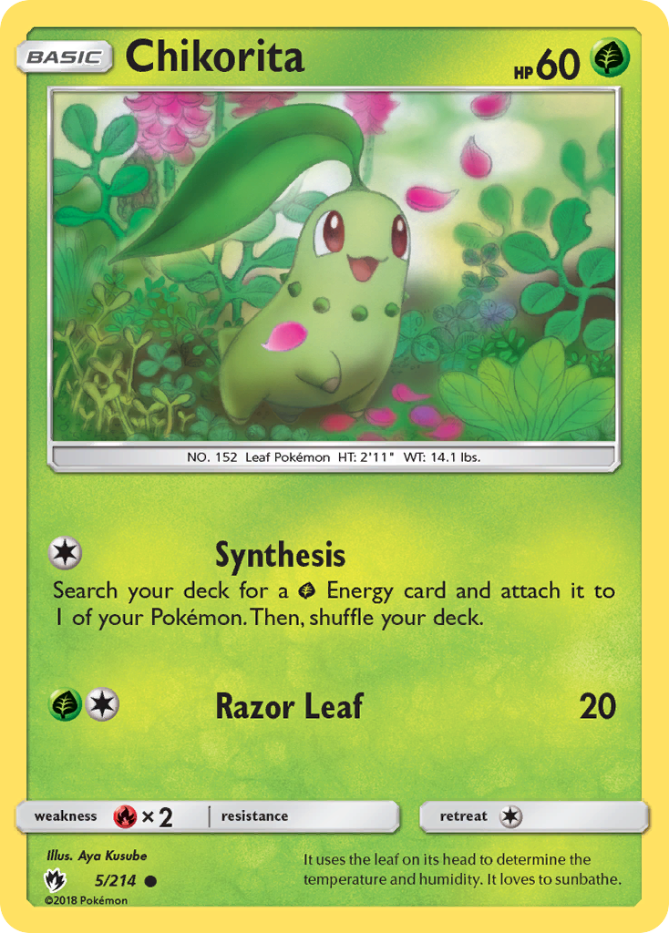 Chikorita (5/214) [Sun & Moon: Lost Thunder] | Odin's Place
