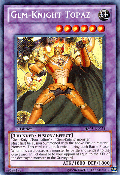 Gem-Knight Topaz [HA05-EN021] Secret Rare | Odin's Place